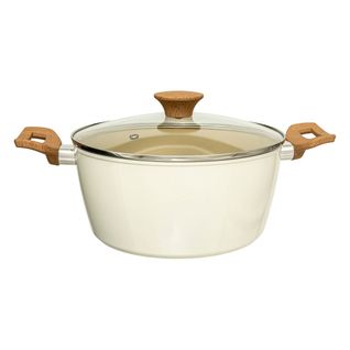 Faitout "harmony" D24cm En Aluminium Forgé Beige