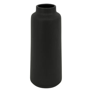 Vase Haut En Céramique Mat Noir H 30 Cm