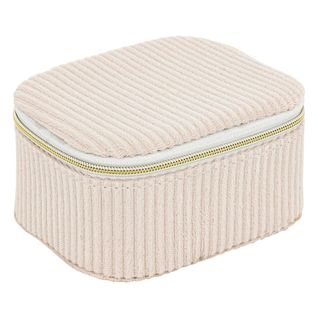Boîte à Bijoux En Velours "enya" 11cm Beige