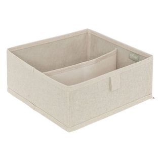 Rangement Tiroir "groomy" 2 Compartiments Beige 24x10,2cm