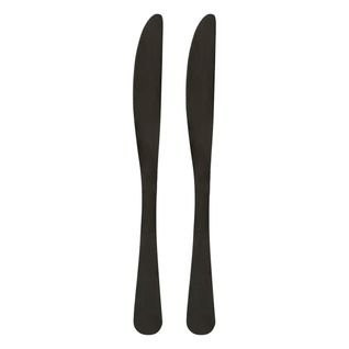 Lot De 2 Couteaux En Inox "shadow" 22cm Noir