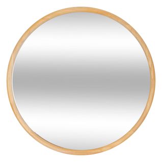 Miroir rond en bois Ø 55 cm KIM Marron