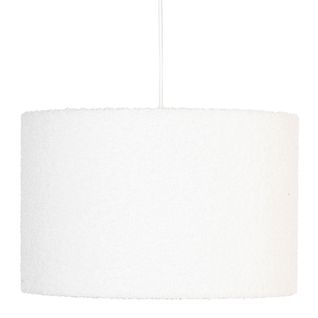 Luminaire Suspension En Bouclette Blanche D 37 Cm