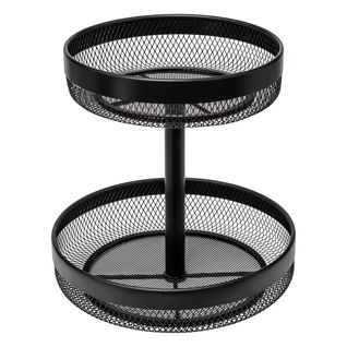 Corbeille à Fruits "mayaj" 2 Niveaux Noir