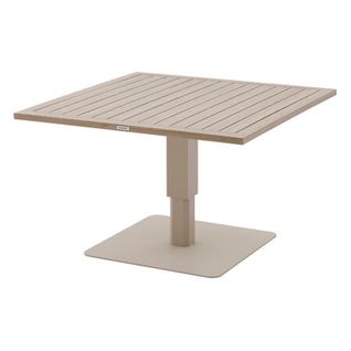 Table De Jardin Relevable Carrée En Aluminium Salimia - Graphite Et Honey