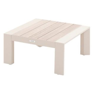Table Basse De Jardin Petit Modèle En Aluminium Effet Bois Evasion - Argile Et Lin