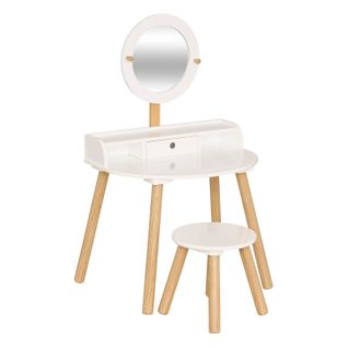 Coiffeuse Enfant Bella 89 Cm Avec Tabouret
