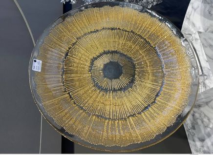 Coupelle Verre Djina Doré D40cm