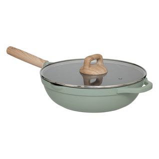 Sauteuse "horizon" En Fonte D'aluminium Vert D28cm