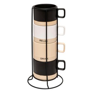 Lot De 6 Mugs Colorama Rouge 18cl - Secret De Gourmet - Lave-vaisselle Et Micro-ondes