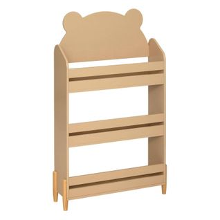 Bibliothèque Enfant 3 Niveaux Ourson Mdf Beige