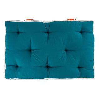 Coussin De Sol D'extérieur "yucatan" Bleu Canard 120x80cm