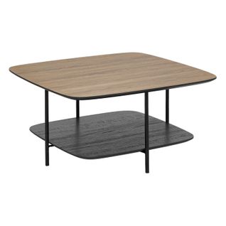 Table Basse 1 Étagère En Bois Hodia - Noir