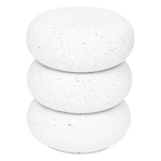 Table à Café Totem Stonento Magnésie Blanc