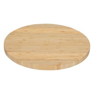 Plateau Tournant Rainuré En Bambou D 35 Cm