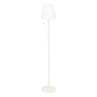 Lampadaire D'extérieur LED Rechargeable USB Base Acier Beige D 18 X L 105.5 Cm