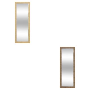 Miroir rectangle 195x72 cm THEA Marron clair / Marron foncé