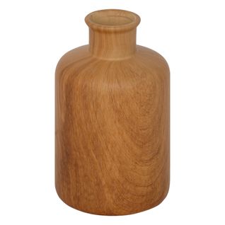 Vase En Céramique Effet Bois D 11 X H. 18 Cm