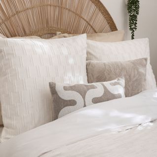 Parure De Lit Jacquard Motif Fleur - 260x240 Cm - Blanc
