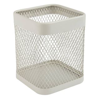 Pot à Ustensiles "mayaj" En Métal Beige