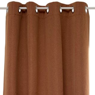 Rideau Occultant à Oeillets "lua" 140x260cm Ambre