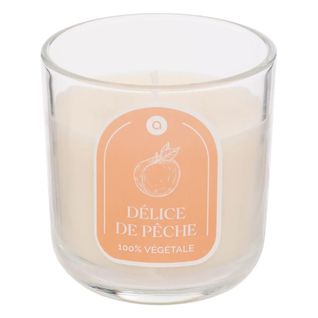 Bougie Parfumée En Verre "floa" 115g Pêche