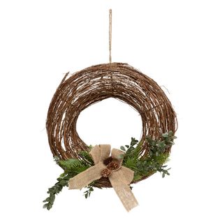 Couronne Branches D.35cm Bois Naturel