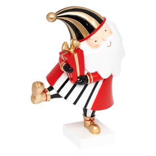 Père Noël Fun Avec Déco H 19 Cm