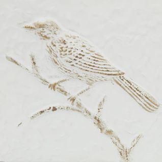 Décoration Murale Varo Oiseau 26x26m Blanc