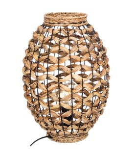 Lampe à Poser En Jacinthe Naturel H 40 Cm