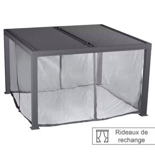 Rideaux Moustiquaires Pour Tonnelle Majaé 3,6x3,6 M Hespéride