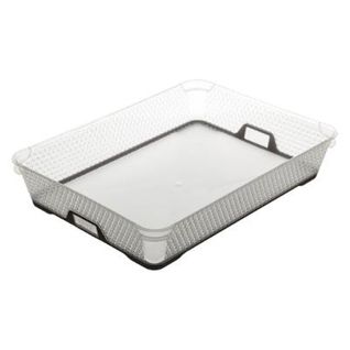 Bac De Rangement En Plastique "duo" 6,7l Taupe