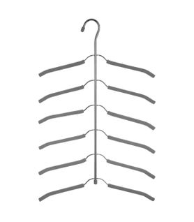 Cintre 6 Chemises En Métal Et Eva Gris Foncé