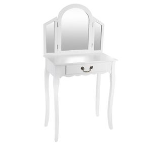 Coiffeuse Blanche 1 Tiroir Aurell Atmosphera