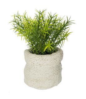 Plante Verte Artificielle En Pot Forme Sac