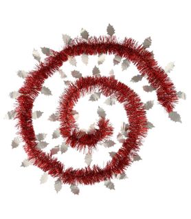 Guirlande De Noël Large 15 Cm Déco Feuilles De Houx Longueur 2 Mètres