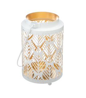 Lanterne Design En Métal H 13.5 Cm