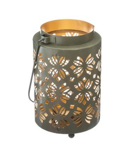Lanterne Design En Métal H 13.5 Cm