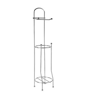 Dérouleur Papier Toilette Wc Avec Réserve En Métal Chrome