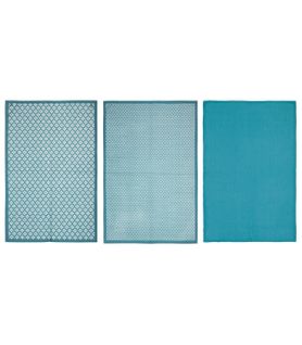 Lot De 3 Torchons En Coton Canard 45 X 70 Cm