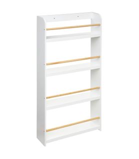 Bibliothèque Enfant Blanche 4 Étages H 118 Cm