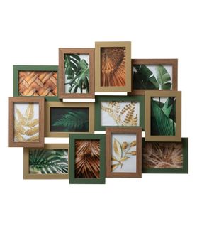 Pêle-mêle Multivues 12 Photos En Bois  65 X 51 Cm