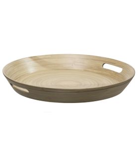 Plateau En Bambou D 42 Cm Naturel