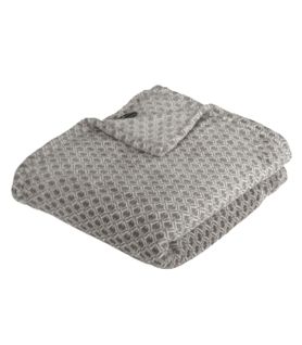 Plaid Flanelle Gris Imprimé Otto 125 X 150 Cm