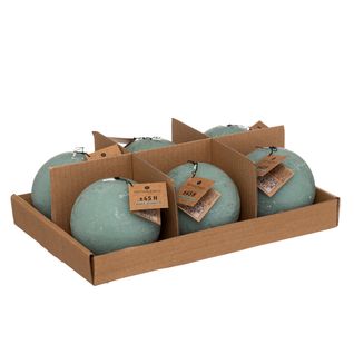 Bougie boule Ø 10 cm OLIA Vert