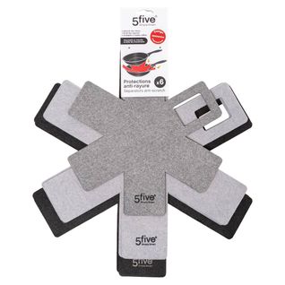 6 Protections Anti-rayures Gris/noir