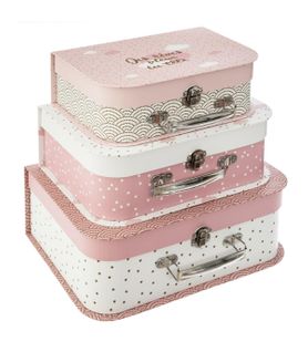 Lot De 3 Valisettes De Rangement
