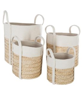 Set De 4 Paniers De Rangement En Coton