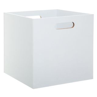 Boîte De Rangement En Bois Blanc 31 X 31 Cm