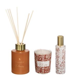 Coffret Senteur Gypsy Diffuseur De Parfum, Bougie Parfumée Et Spray